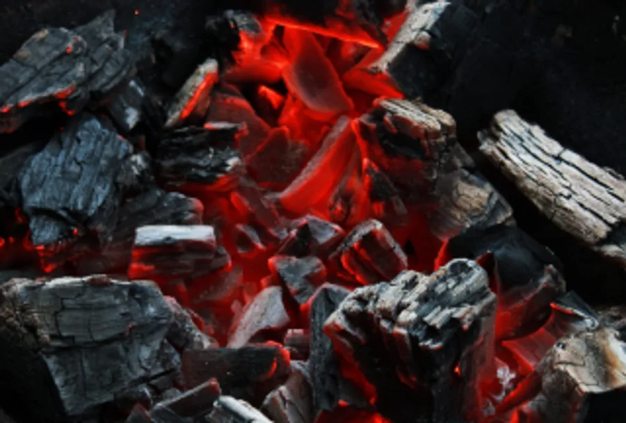 Hexagonal barbeque sawdust charcoal logs